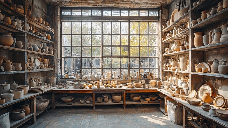 高清大图下载【趣麦麦图】陶器工坊