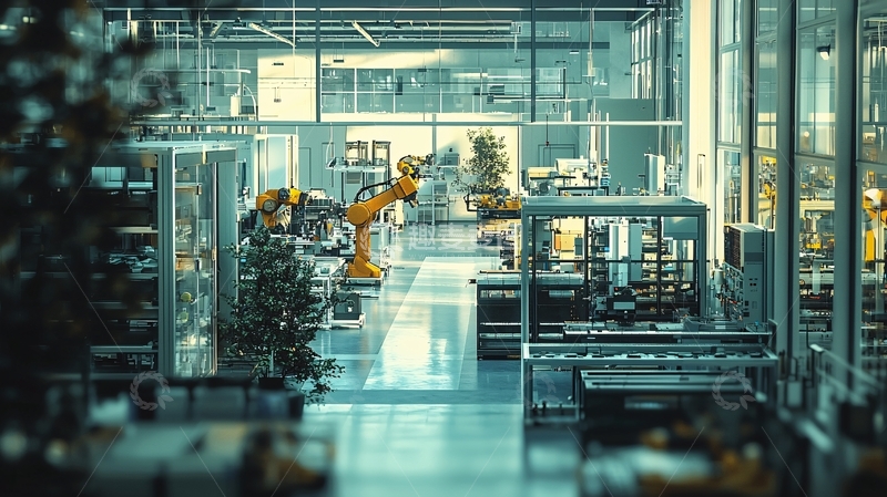 高清大图下载【趣麦麦图】科技感生产车间