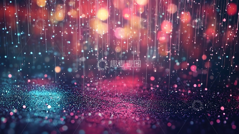 高清大图下载【趣麦麦图】雨夜灯光