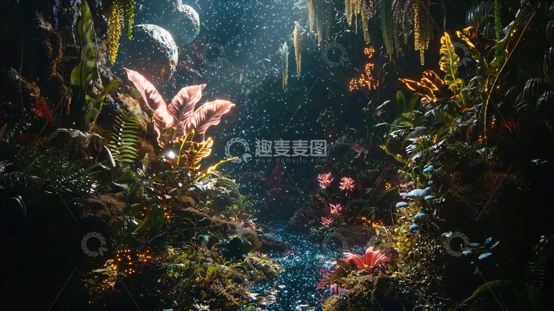 高清大图下载【趣麦麦图】深海奇幻植物景观