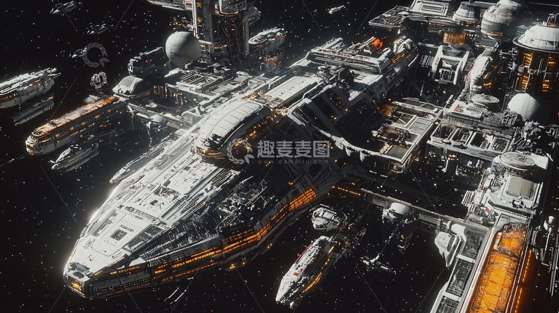 高清大图下载【趣麦麦图】宇宙飞船