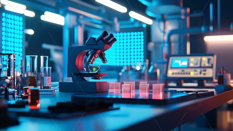 高清大图下载【趣麦麦图】现代化实验室场景