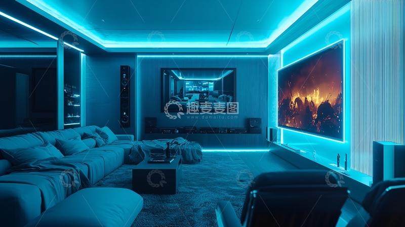 高清大图下载【趣麦麦图】高端家庭影院设计