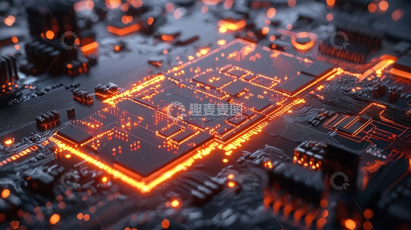 高清大图下载【趣麦麦图】电路板特写