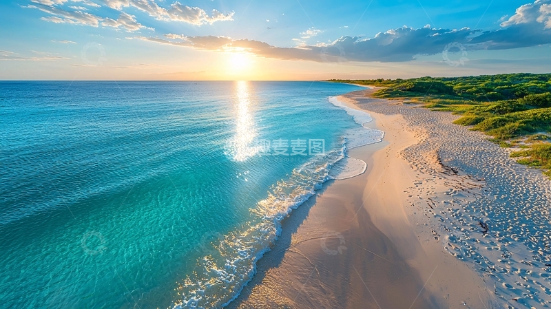 高清大图下载【趣麦麦图】海边日出