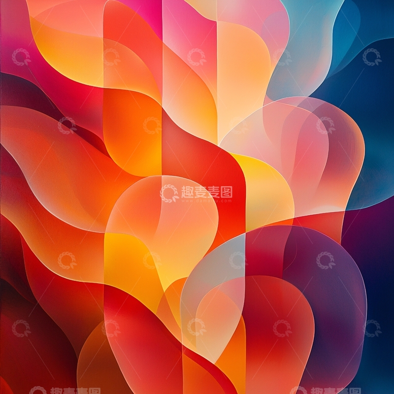 高清大图下载【趣麦麦图】彩色渐变抽象背景