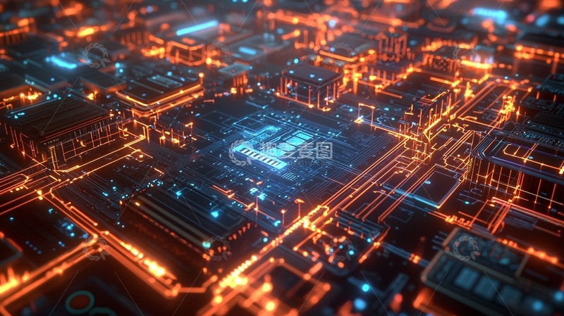 高清大图下载【趣麦麦图】抽象电路板