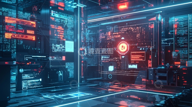 高清大图下载【趣麦麦图】未来科技感数据中心