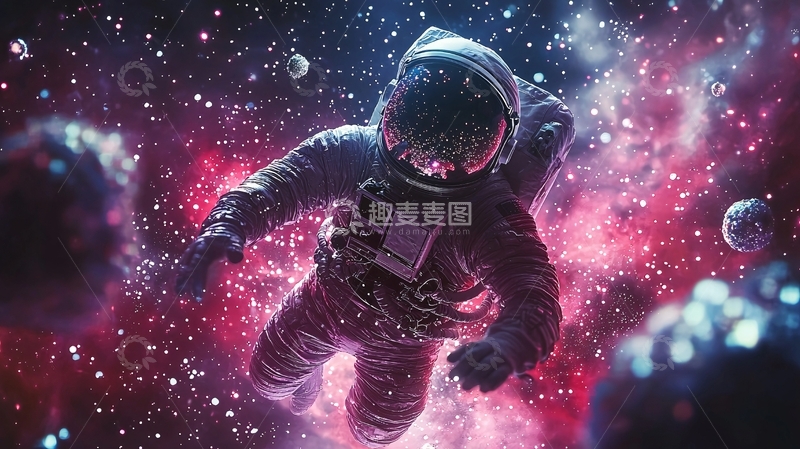 高清大图下载【趣麦麦图】太空宇航员