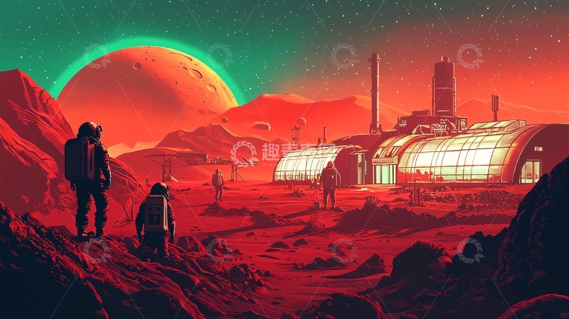高清大图下载【趣麦麦图】火星基地2