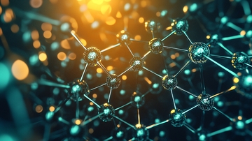 科技感分子结构图