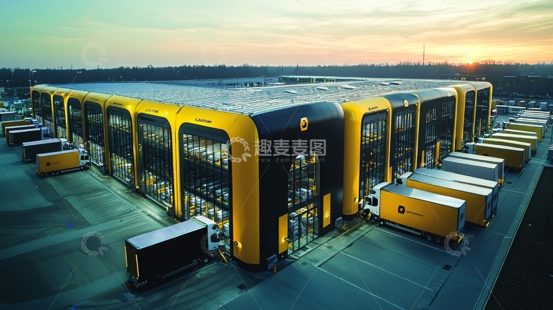 高清大图下载【趣麦麦图】大型仓库建筑外观