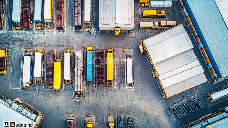 高清大图下载【趣麦麦图】仓库鸟瞰