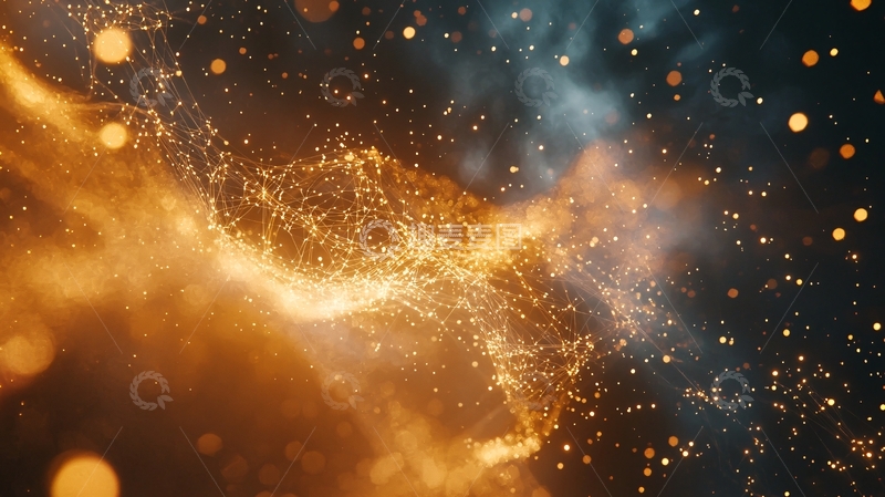 高清大图下载【趣麦麦图】金色火焰粒子