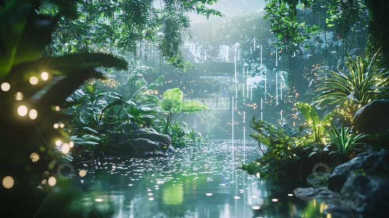 高清大图下载【趣麦麦图】雨林