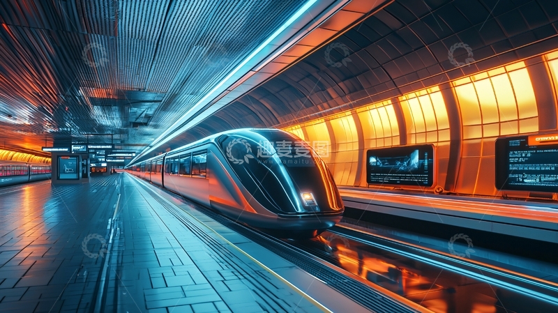 高清大图下载【趣麦麦图】未来地铁