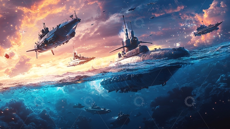 高清大图下载【趣麦麦图】未来科技感飞艇