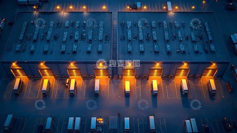 高清大图下载【趣麦麦图】夜间停车场
