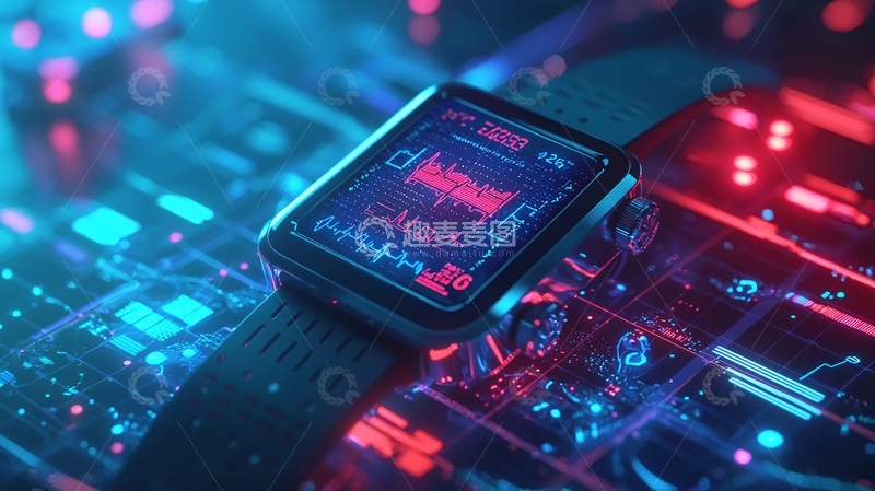 高清大图下载【趣麦麦图】未来科技手表