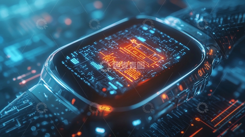 高清大图下载【趣麦麦图】科技感智能手表