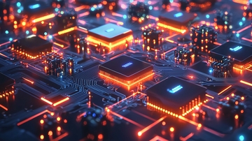 科技感十足的电路板