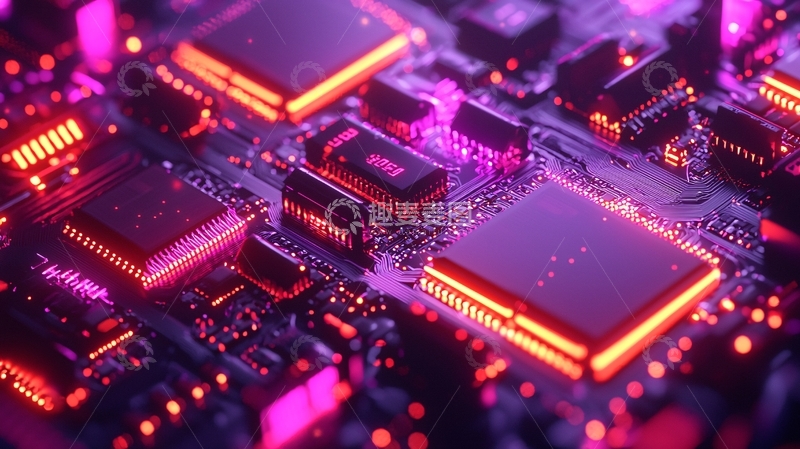 高清大图下载【趣麦麦图】电路板特写