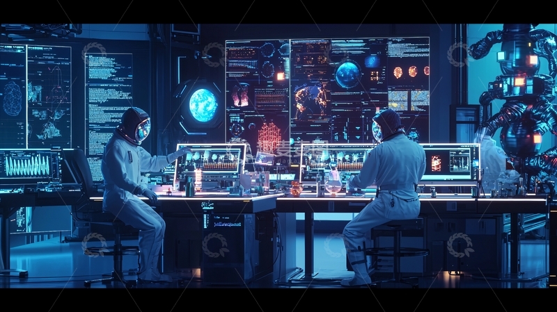 高清大图下载【趣麦麦图】未来科技实验室