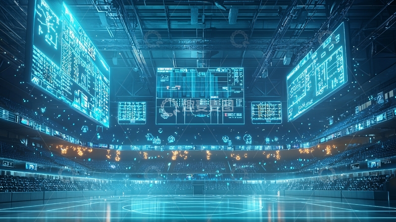 高清大图下载【趣麦麦图】未来科技感体育馆