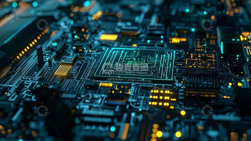 高清大图下载【趣麦麦图】电路板特写