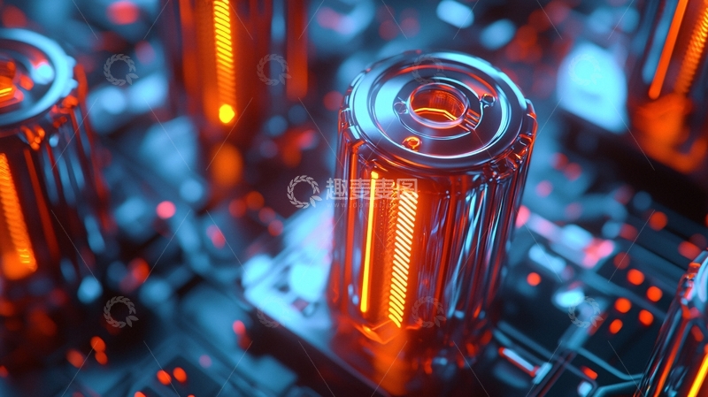高清大图下载【趣麦麦图】科技感强烈的能量柱