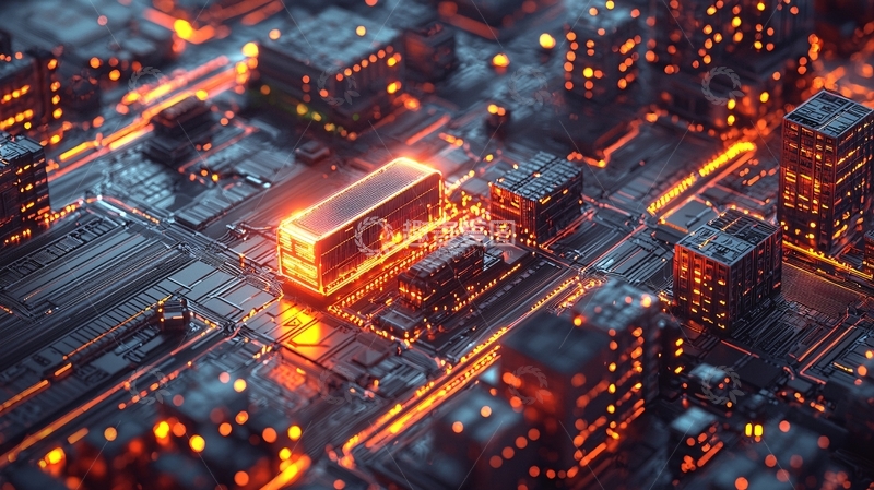 高清大图下载【趣麦麦图】未来科技城市夜景