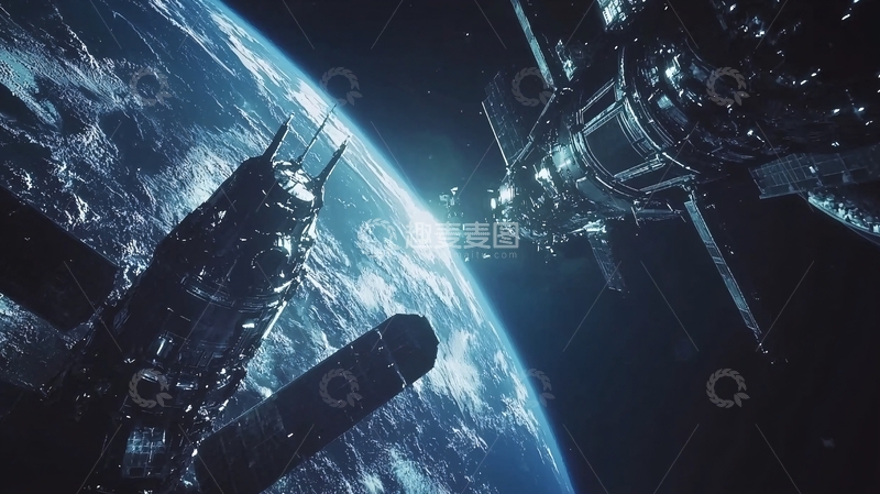 高清大图下载【趣麦麦图】太空站