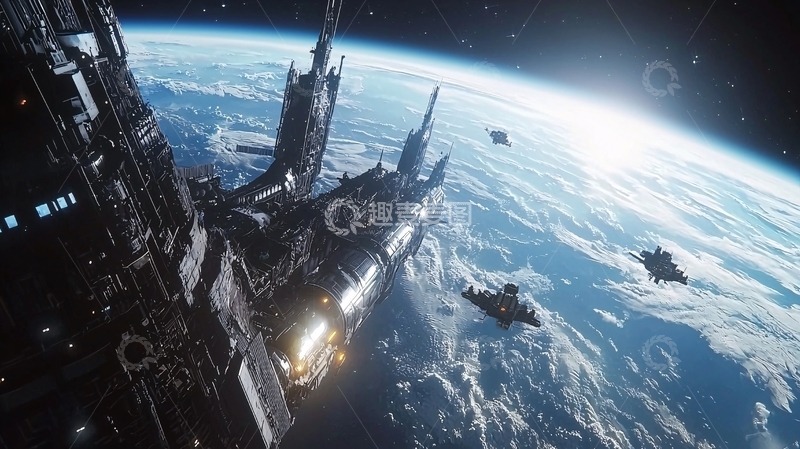 高清大图下载【趣麦麦图】太空堡垒