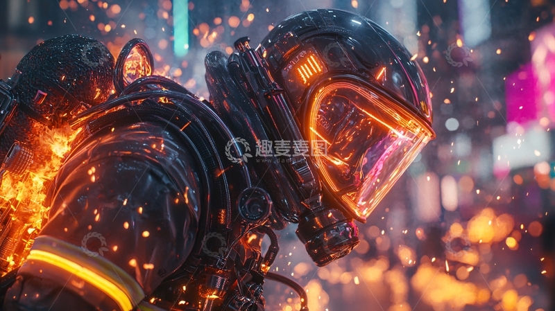 高清大图下载【趣麦麦图】未来战士