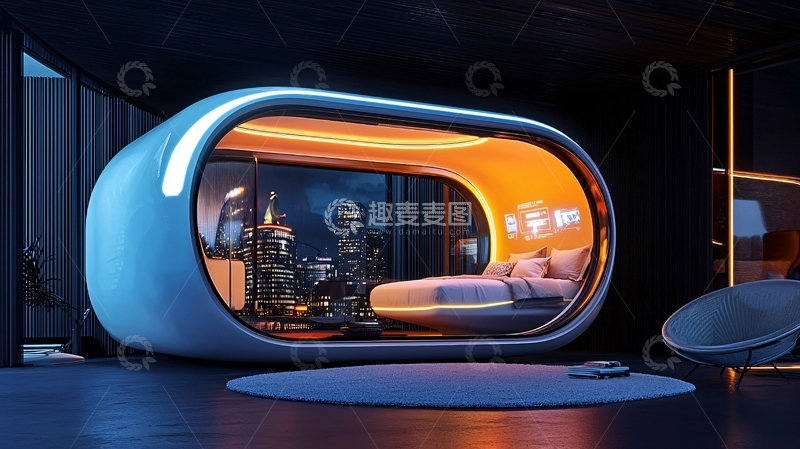 高清大图下载【趣麦麦图】未来睡眠舱