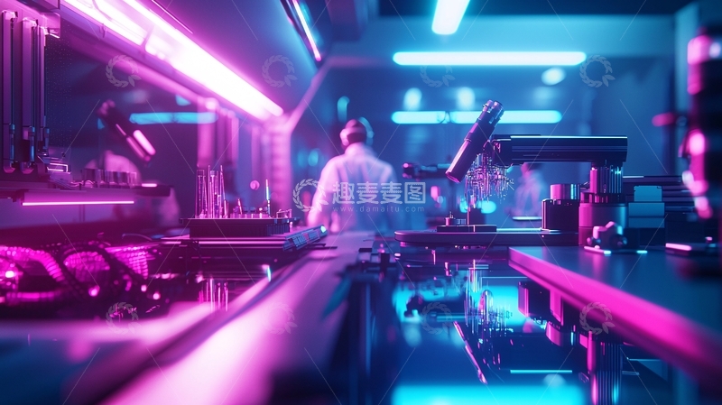 高清大图下载【趣麦麦图】未来科技实验室