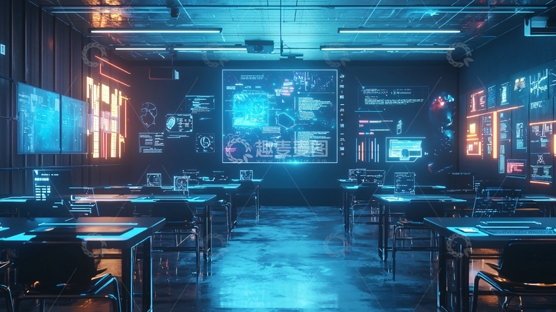 高清大图下载【趣麦麦图】未来教室