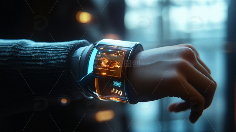 高清大图下载【趣麦麦图】未来科技手表