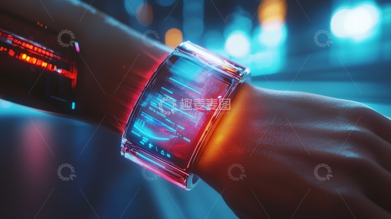 高清大图下载【趣麦麦图】未来科技腕表