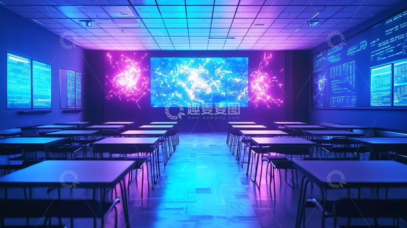 高清大图下载【趣麦麦图】未来科技教室