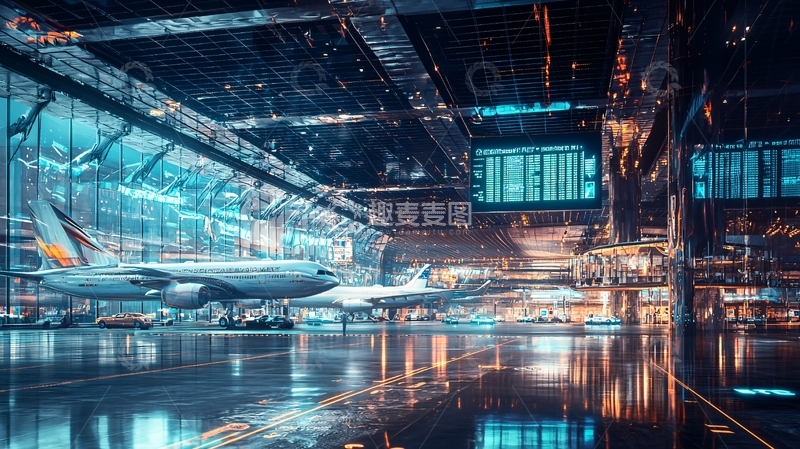 高清大图下载【趣麦麦图】未来机场