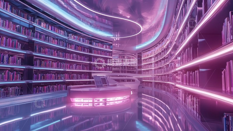 高清大图下载【趣麦麦图】未来图书馆