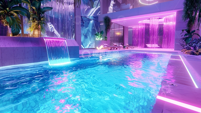 高清大图下载【趣麦麦图】室内泳池