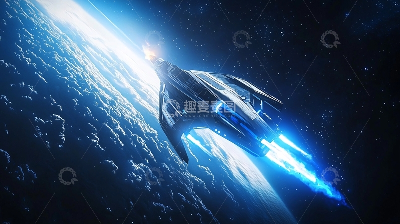 高清大图下载【趣麦麦图】宇宙飞船