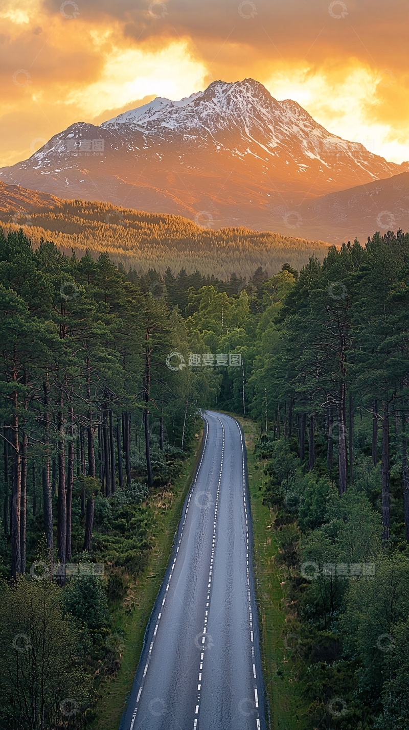 高清大图下载【趣麦麦图】山间公路风景
