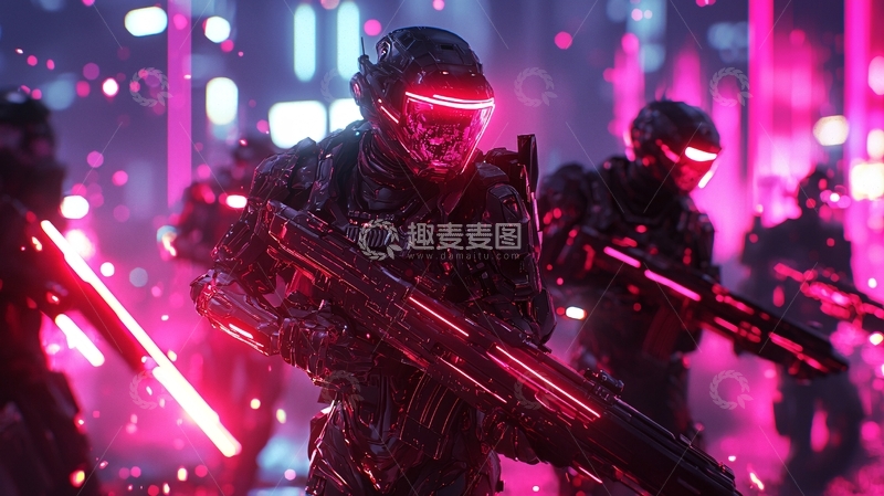 高清大图下载【趣麦麦图】未来战士