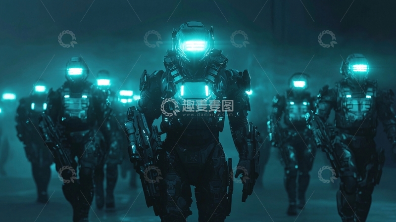 高清大图下载【趣麦麦图】未来战士