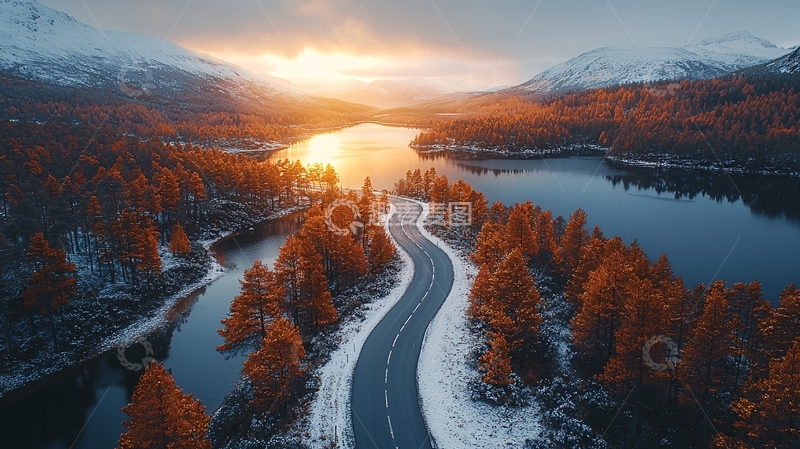 高清大图下载【趣麦麦图】壮丽的湖光山色