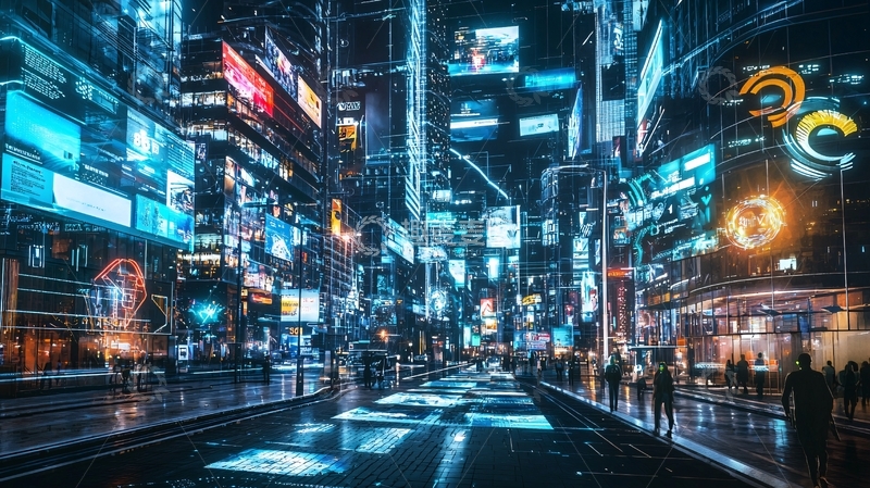 高清大图下载【趣麦麦图】未来都市夜景128