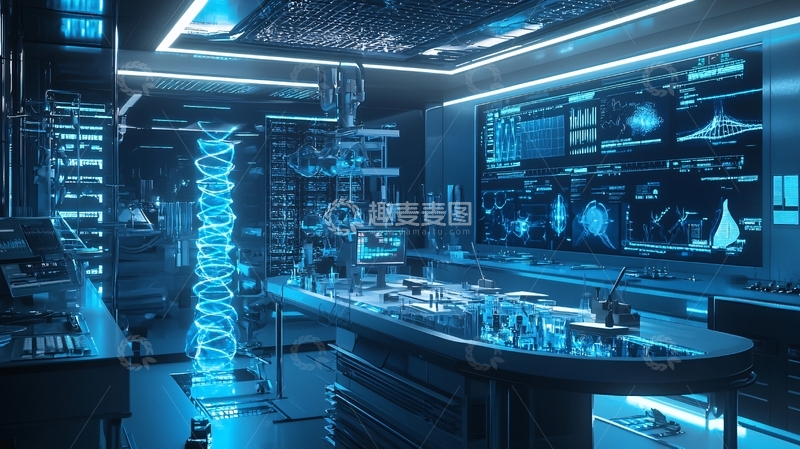 高清大图下载【趣麦麦图】未来科技实验室